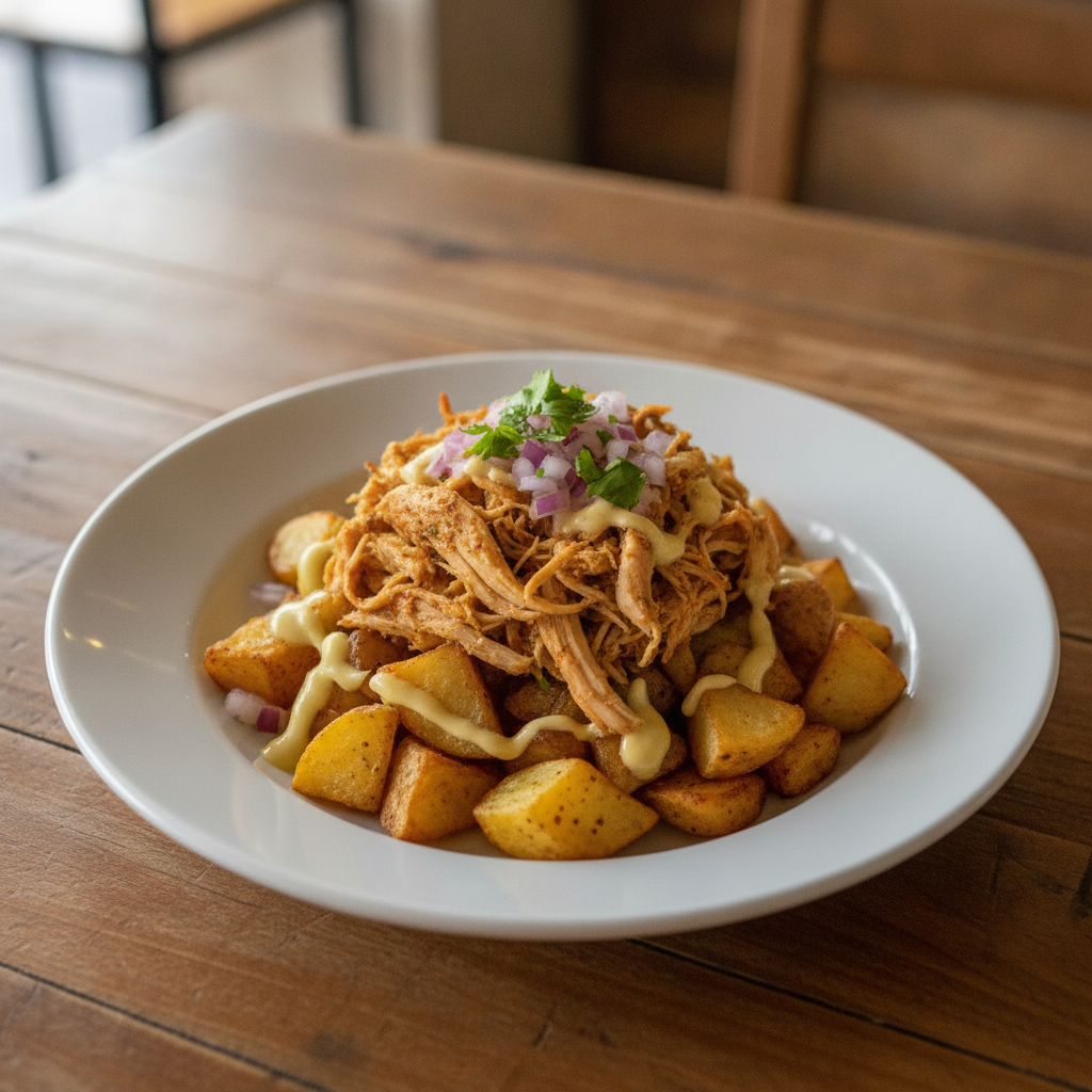 Pollo desmechado